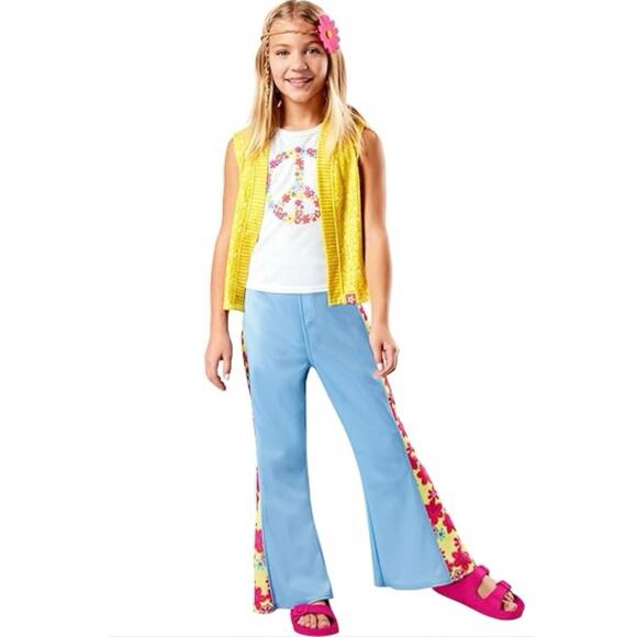 Meet Julie American Girl doll pants BeForever Hippie Flower power bell bottoms - Picture 3 of 3